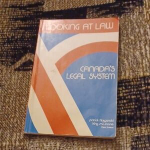 4/$40 Canada's Legal System Book